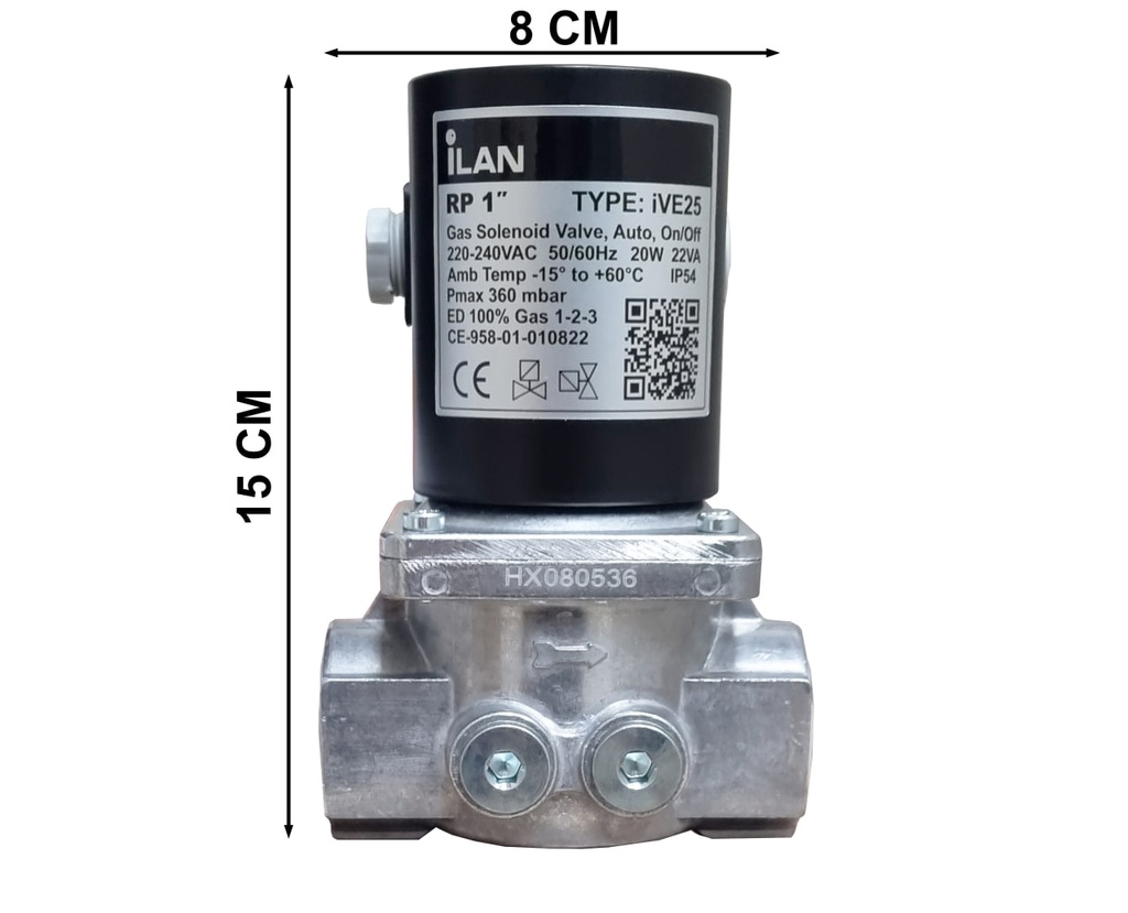 iLAN Gas Interlock System Kit with Built-in Fan Current Sensors & 1" Gas Solenoid Valve