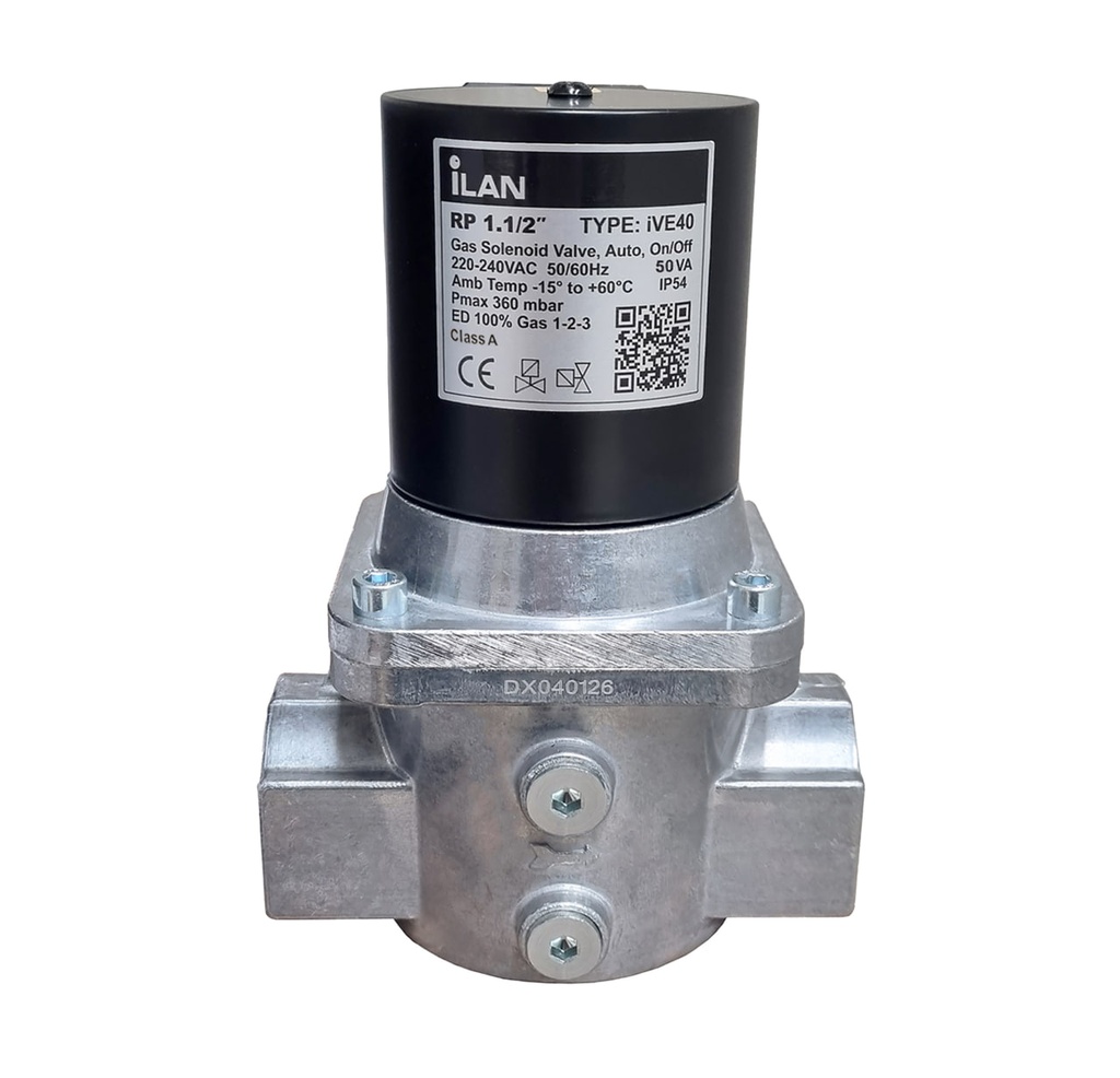 iLAN Gas Interlock System Kit with Built-in Fan Current Sensors & 1.1/2" Gas Solenoid Valve