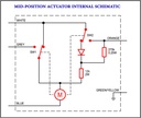 3 Port 22mm Mid Position Motorised Valve 230v